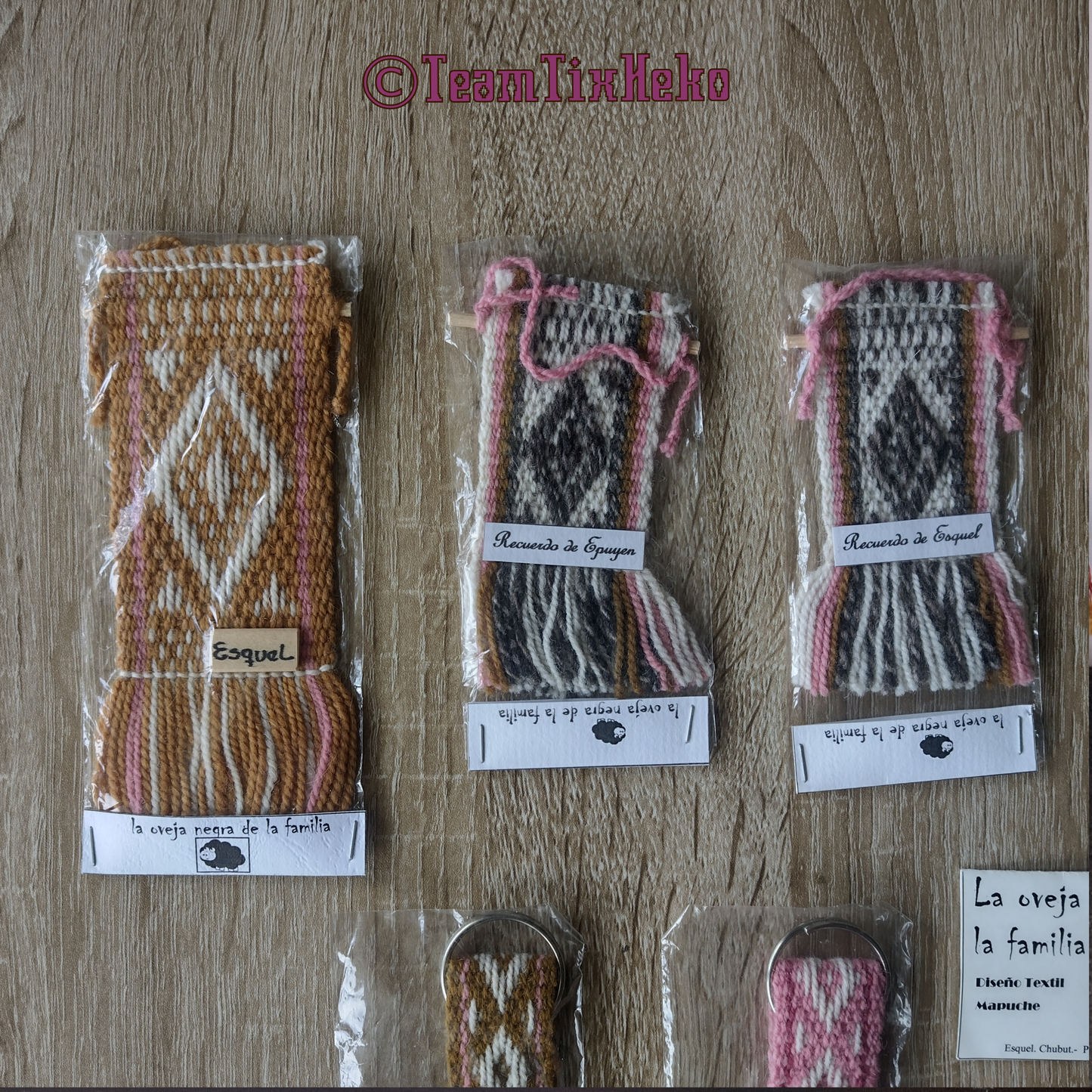 Key holders & Magnets - Traditional Mapuche textile