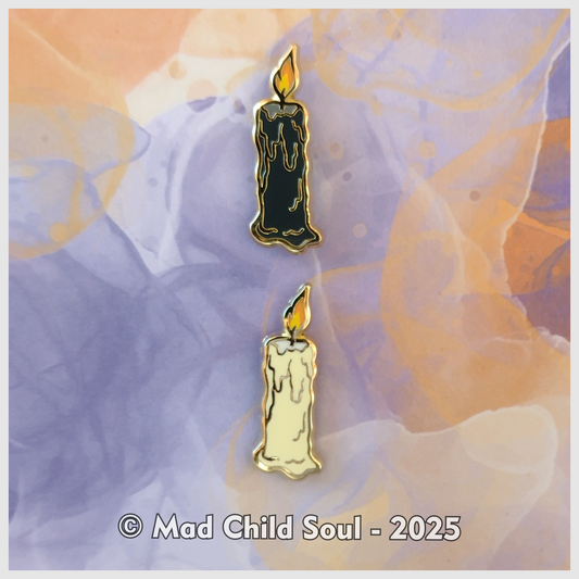 Mini Candles - Orange Fire (Mini Pin)