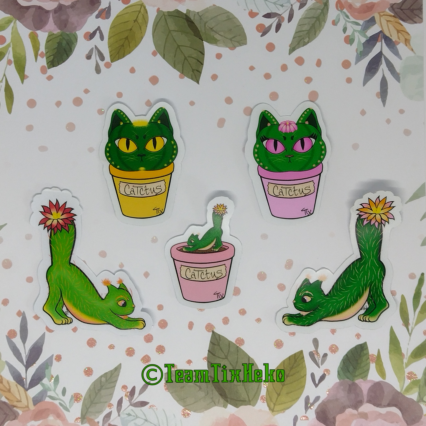 Stretching Catctus - AnimaPlants (Sticker)