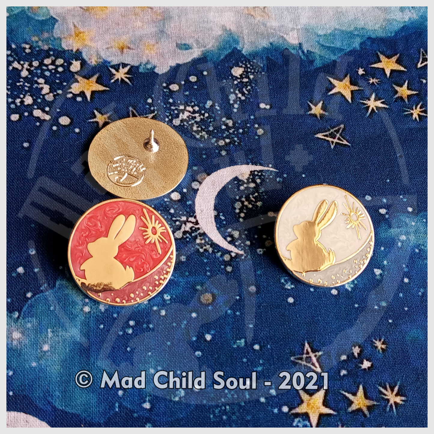 The Bunny Moon & Bloody Moon (Pin)