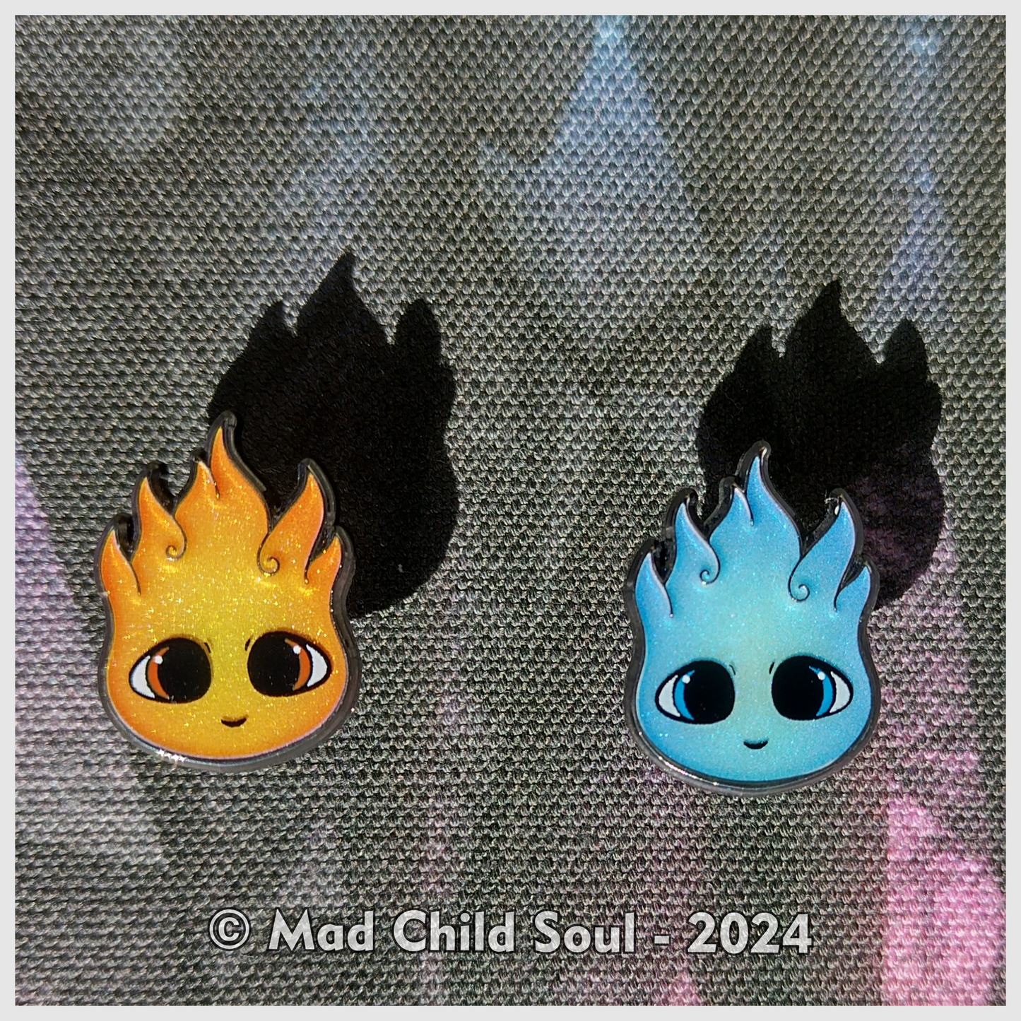 Baby Spirit Fire Blue (Mini Pin)