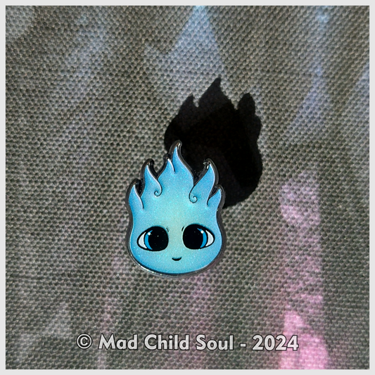 Baby Spirit Fire Blue (Mini Pin)