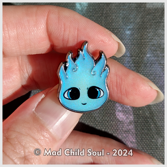 Baby Spirit Fire Blue (Mini Pin)