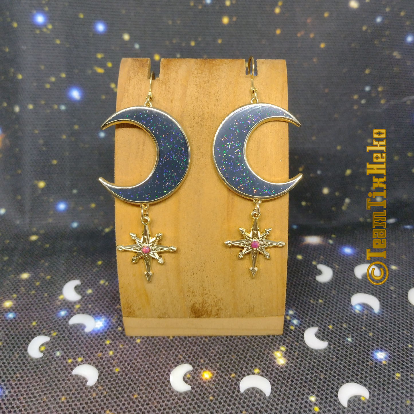 Moon & Red Star (Bijoux)