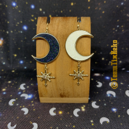 Moon & White Star (Bijoux)