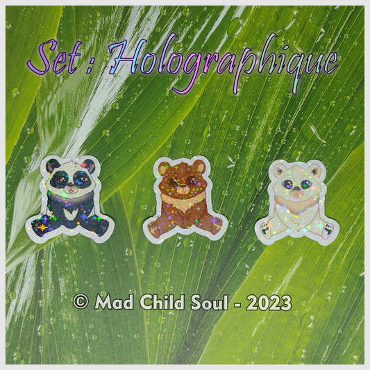 O comme Ours - Abécédaire Animalier (Sticker)