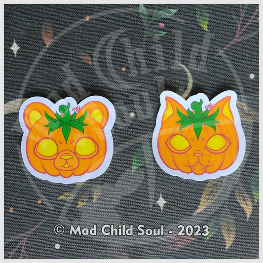 Pumpkin Animals (Sticker)