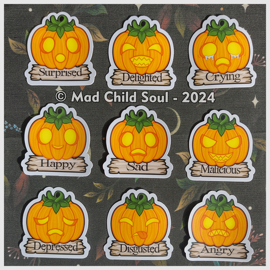 Moody Pumpkin (Sticker)