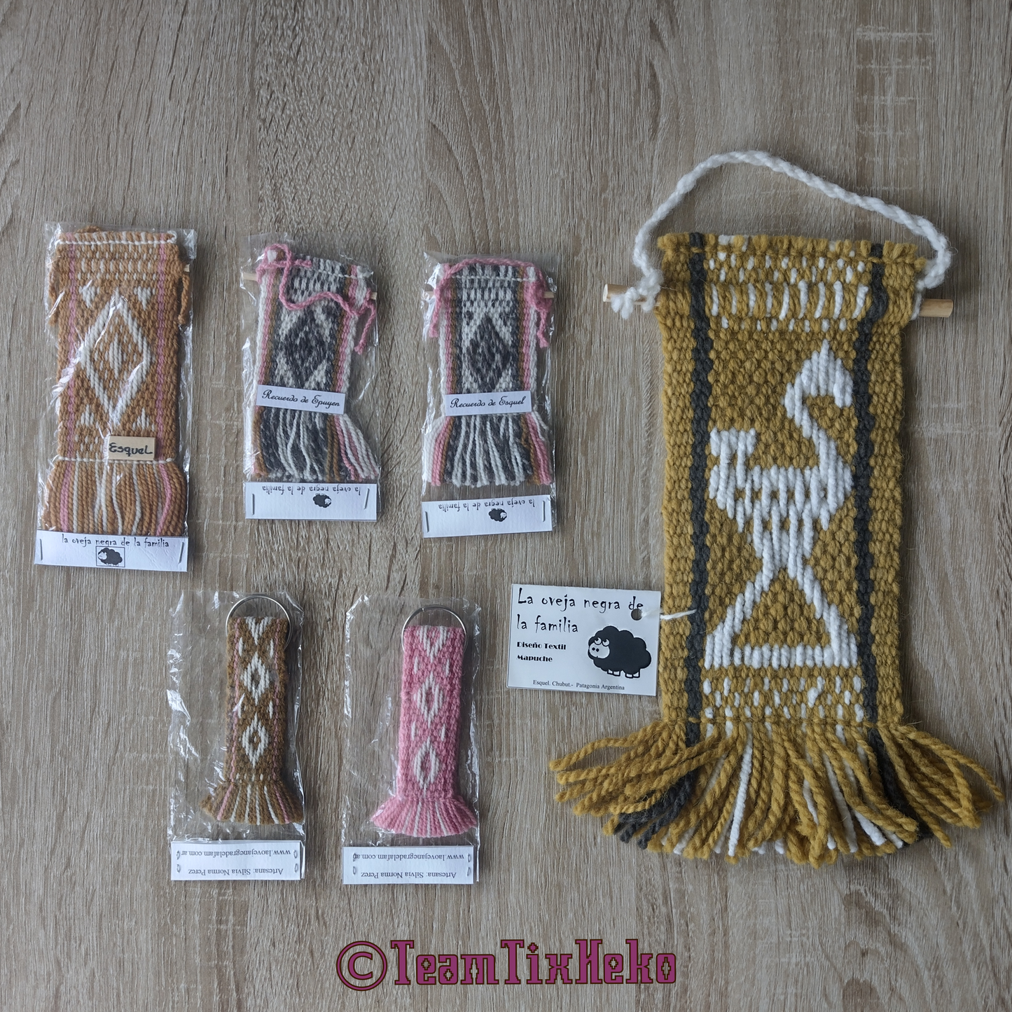 Key holders & Magnets - Traditional Mapuche textile