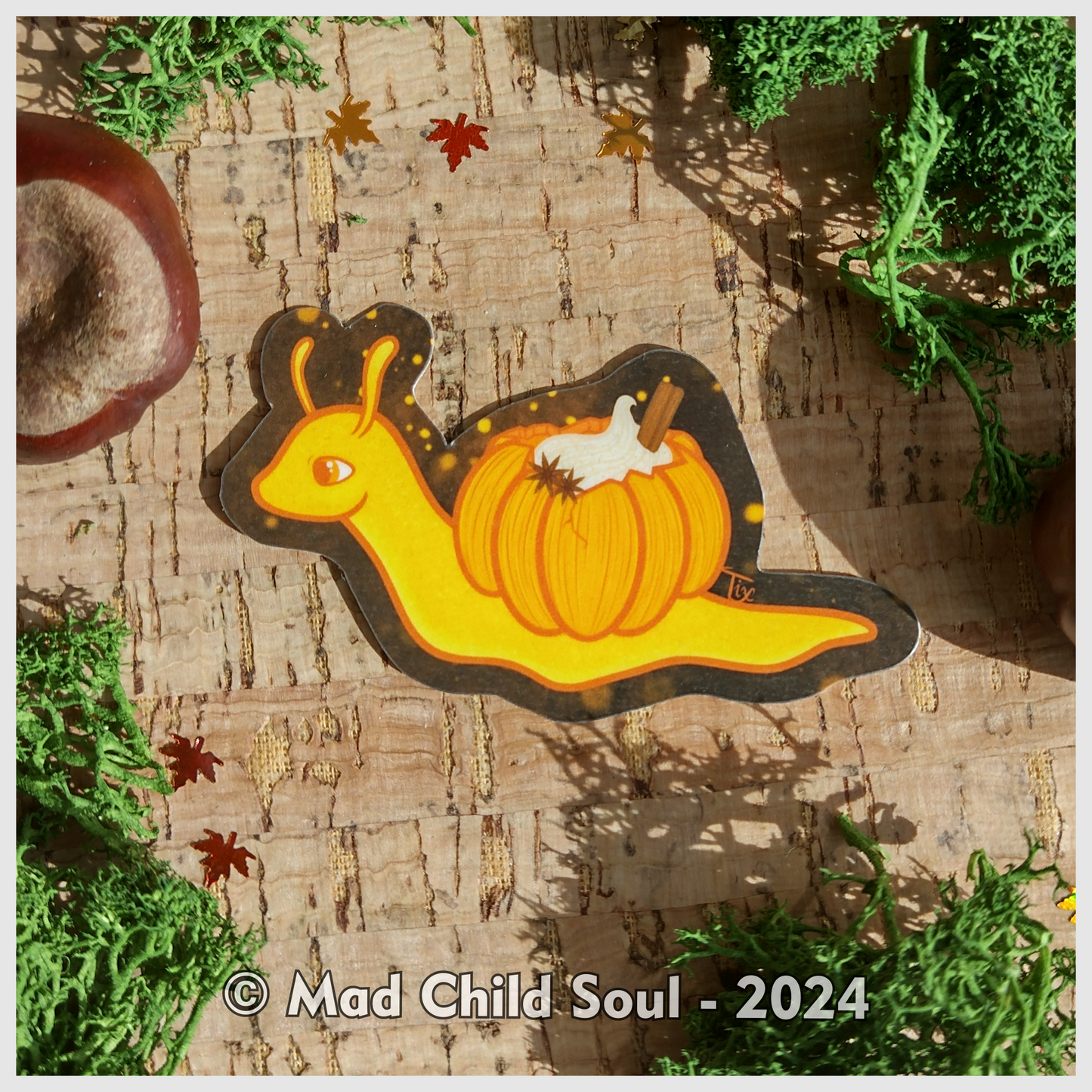 Autumn Snail (Sticker)