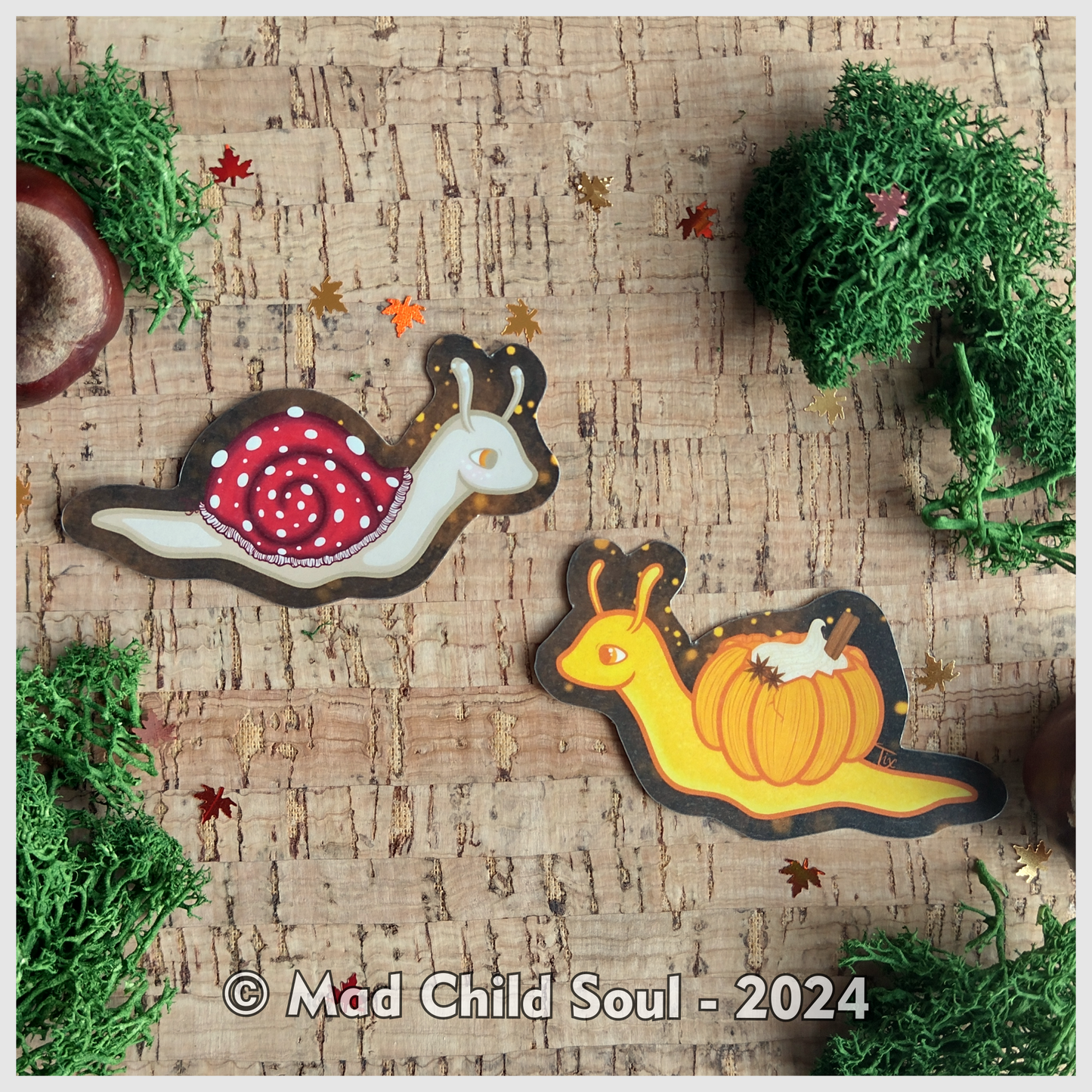 Autumn Snail (Sticker)