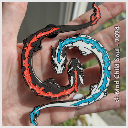 Yin & Yang Dragons : Wise Spirit (Pin)