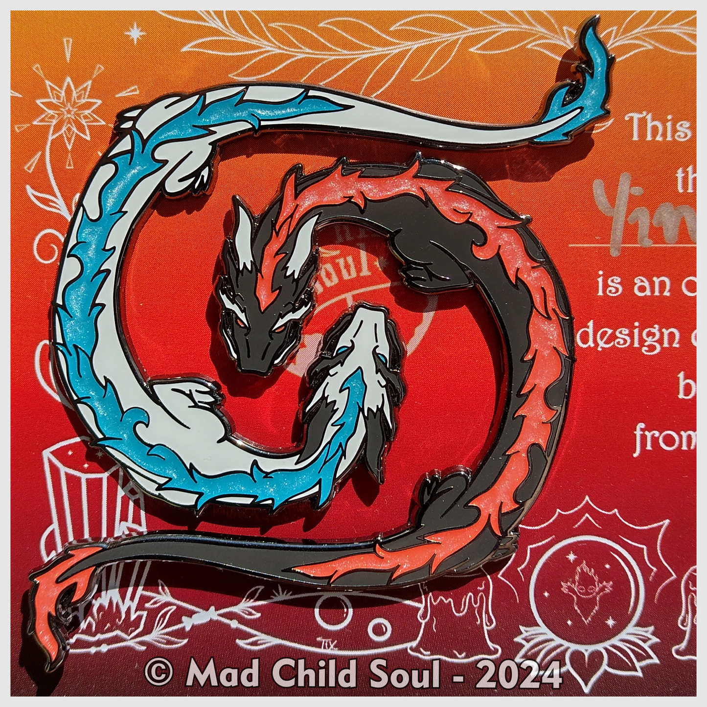 Yin & Yang Dragons : Wise Spirit (Pin)